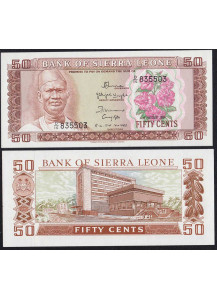 SIERRA LEONE 50 Cents 1984 Fior di Stampa